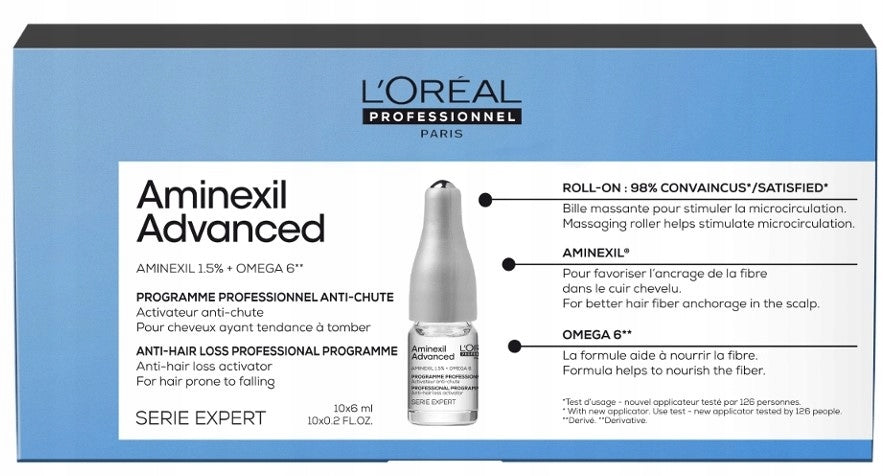 L’Oreal Expert Aminexil Advanced 10x6ml | لوريال سيروم لتقليل تساقط الشعر - 10*6 مل