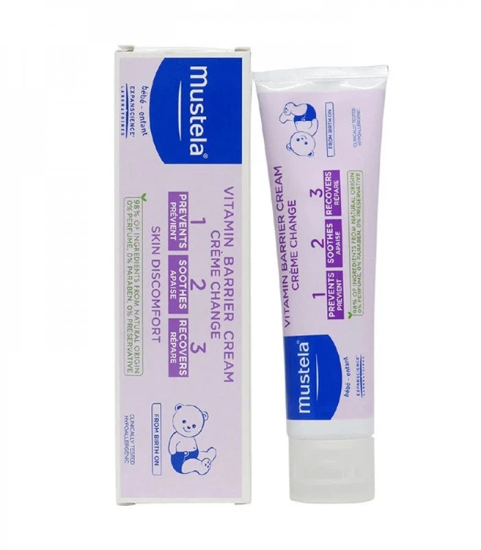 Mustela Diaper Changing Cream 1 2 3 - 50ml | موستيلا كريم الحفاضات بالفيتامينات - 50 مل