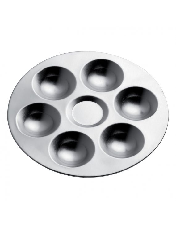 BANDEJA ALVEOLO ALUMINIO | لوحة خلط ألوان معدنية دائرية