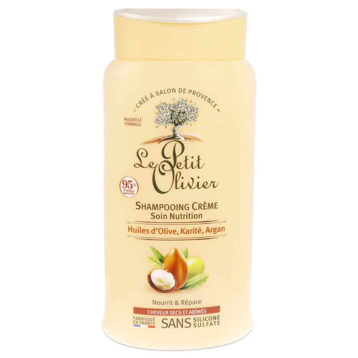 Le Petit Olivier Olive & Shea & Argan Oils Nourishing Shampoo Cream - 250ml | لو بيتي أوليفييه شامبو كريمي للشعر الجاف بزيت الأرغان و الشيا و الزيتون - 250 مل