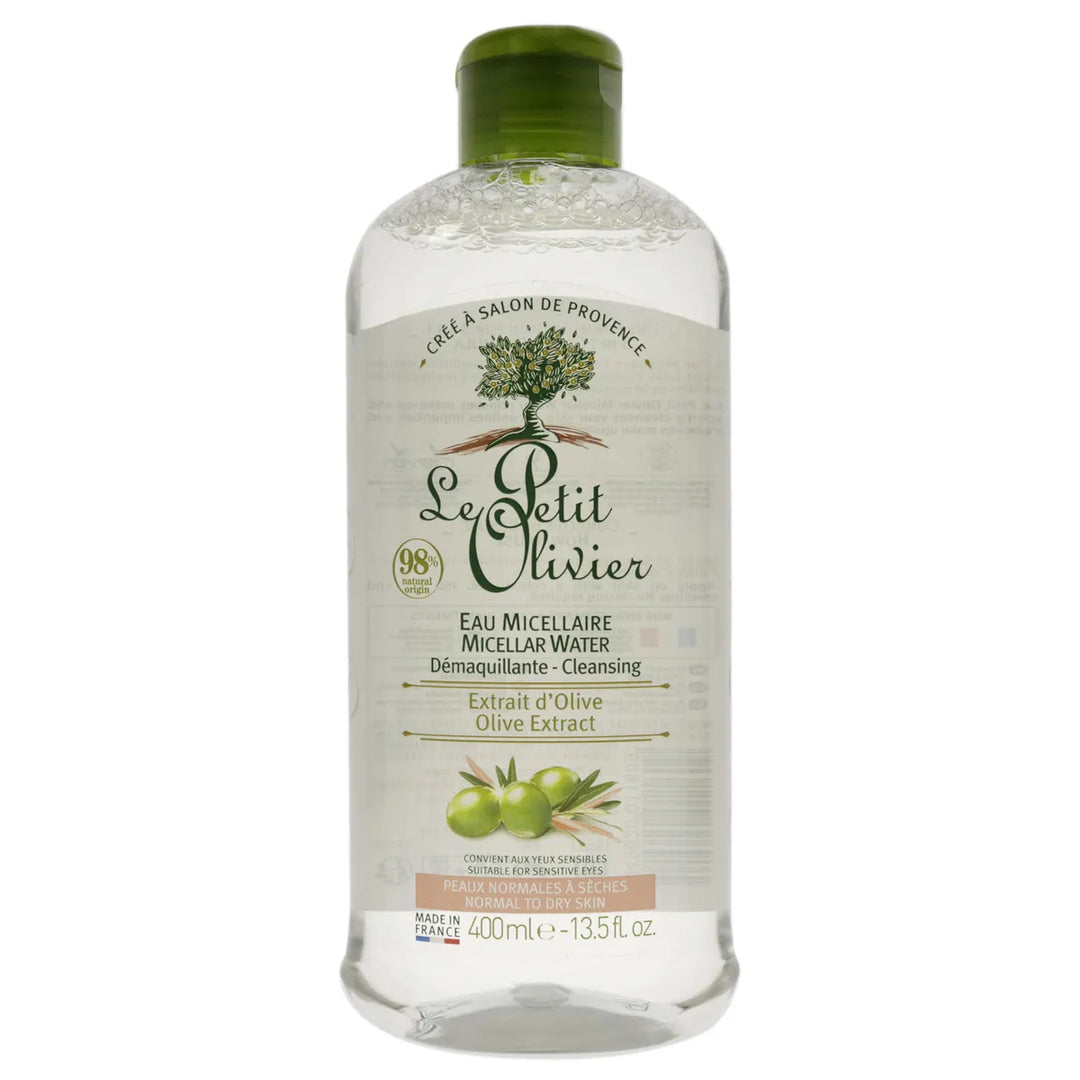 Le Petit Olivier Cleansing Micellar Water Olive  - 400ml | لو بيتيت اوليفر مزبل مكياج بالزيتون - 400 مل