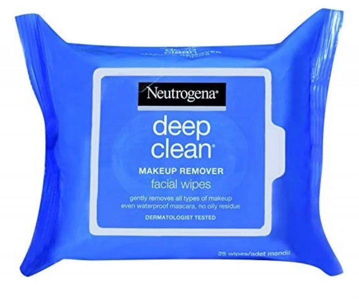 Neutrogena Deep Clean Makeup Remover Facial Wipes - 25 Wipes | نيتروجينا مناديل لإزالة المكياج - 25 منديل