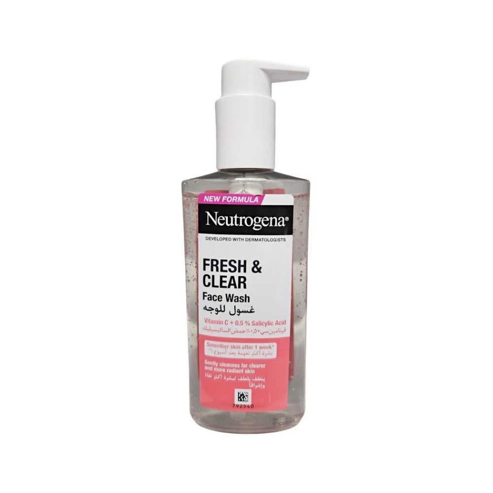 Neutrogena Fresh & Clear Face Wash - 200ml| نيتروجينا غسول للوجه -200 مل