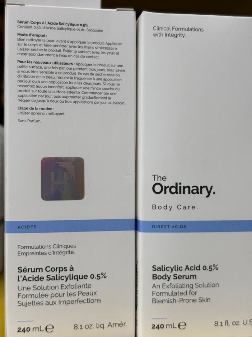 The Ordinary Salicylic Acid 0.5% Body Serum - 240ml|  ذا أورديناري سيروم الجسم بحمض الساليسيليك 0.5 %-240 مل