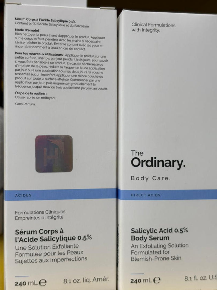 The Ordinary Salicylic Acid 0.5% Body Serum - 240ml|  ذا أورديناري سيروم الجسم بحمض الساليسيليك 0.5 %-240 مل