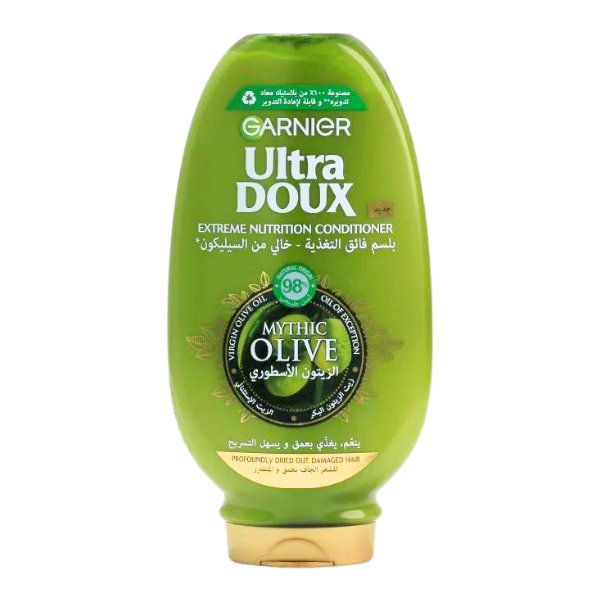 Garnier Ultra Doux Mythic Oil Conditioner - 360ml | غارنييه بلسم زيت الزيتون - 360 مل