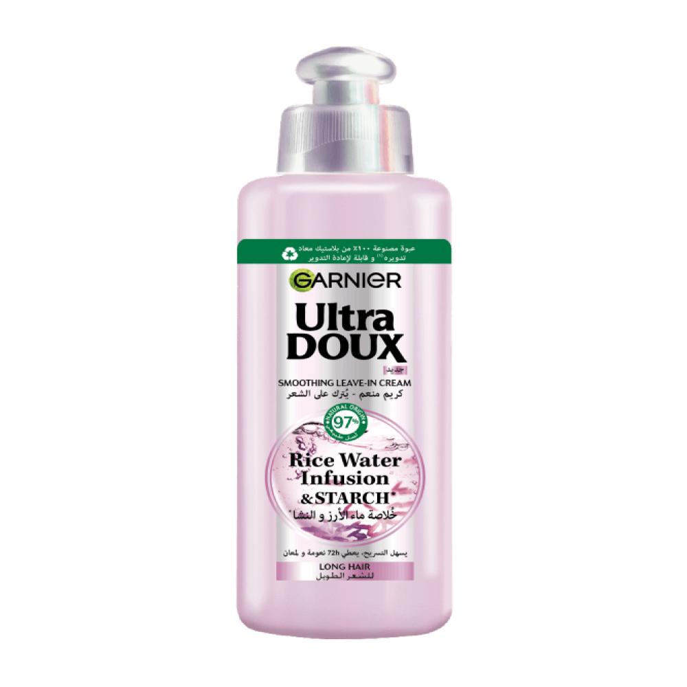 Garnier Ultra Doux Smoothing Leave-In Cream Rice Water - 200ml | غارنييه ليف ان بماء الأرز - 200 مل