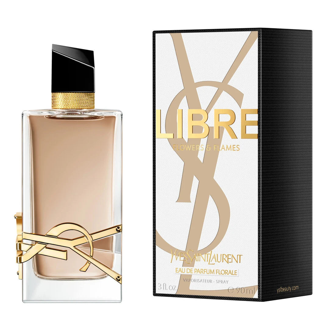 YSL Libre Flowers & Flames Edp - 90ml | ايف سان لوران عطر ليبر فلاورز آند فلامز أو دو بارفان للنساء - 90 مل
