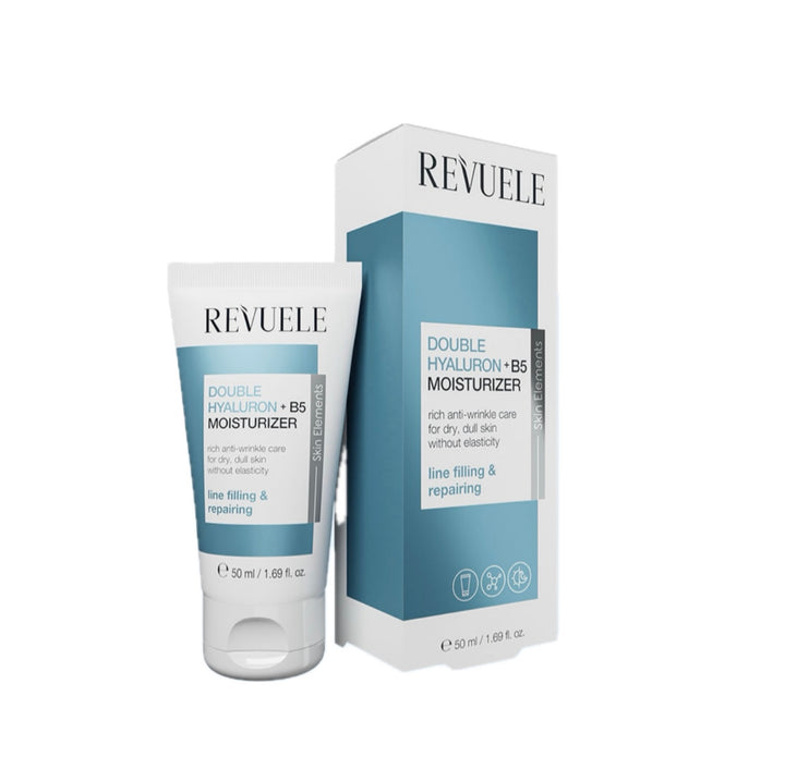 Revuele Double hyaluron+B5  Moisturizer - 50ml | ريفويل كريم مرطب بالهيالورونيك و البانتينول - 50 مل