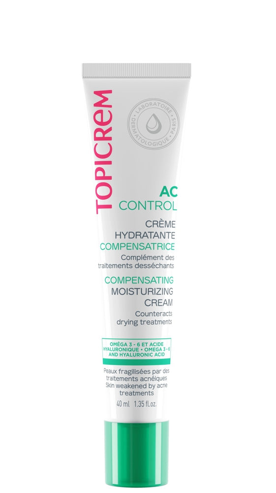 TOPICREM AC Control Compensating Moisturizing Cream - 40ml | توبيكريم كريم مرطب و معالج للبشرة الدهنية - 40 مل