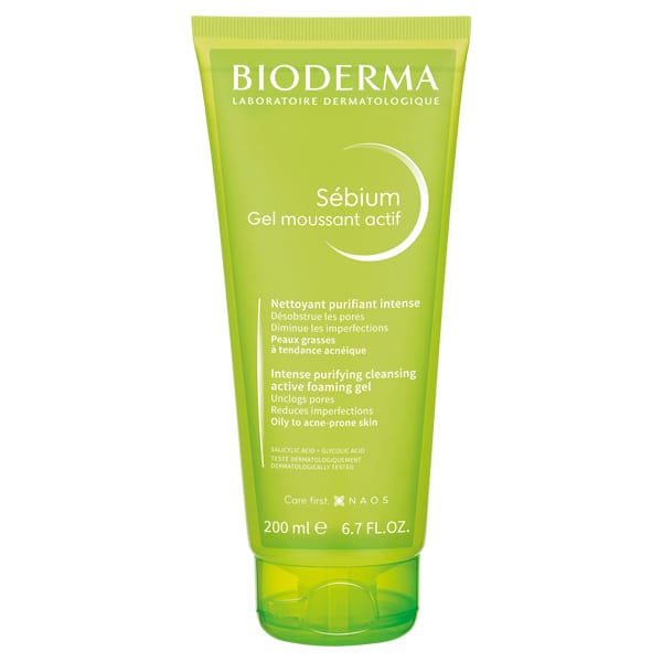 BIODERMA Sebium Gel Moussant Actif - 200ml | بيوديرما غسول جل للوجه - ٢٠٠ مل