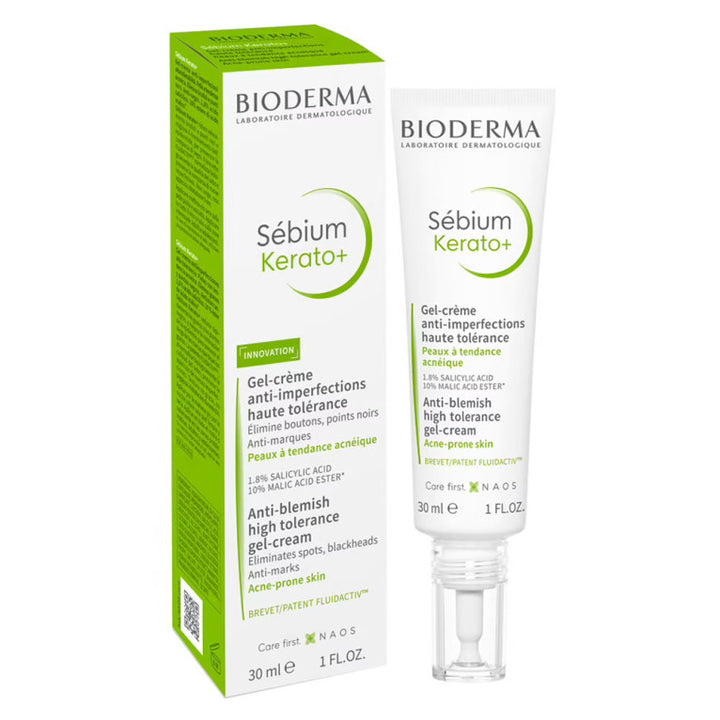 BIODERMA Kerato+ Gel-Cream - 30ml | بيوديرما جل كريم موضعي لعلاج حب الشباب - 30 مل