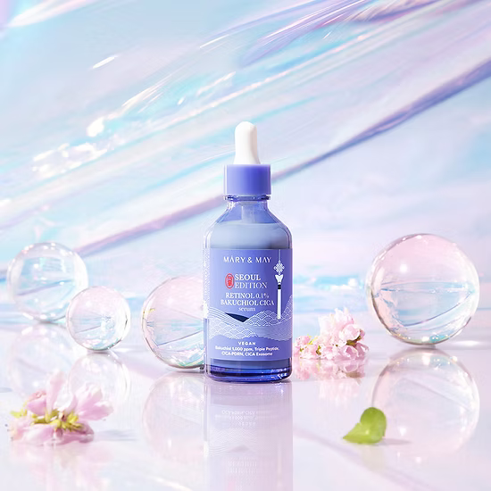 MARY & MAY Retinol 0.1% Bakuchiol Cica Serum - 80ml | ماري اند ماي  سيروم الريتينول 0.1% و الباكشيول و السيكا - 80 مل