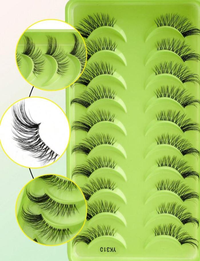 End Lashes - 10pcs | رموش صنايعة لنهاية العين - 10 قطع