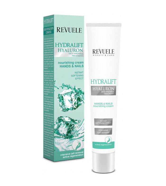 Revuele Hydralift Hyaluron Nourishing Cream For Hands And Nails - 50ml | ريفويل كريم هيدراليفت المغذي لليدين والأظافر - 50 مل