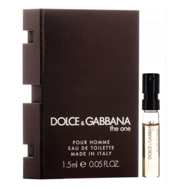 Sample The One For Men  by D&G - 1.5ml / عينة عطر دولتشي آند غابانا ذا وان اودي تواليت للرجال - 1,5 مل