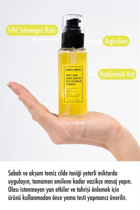 maru.derm Next-Gen Snail Mucin 96% Ultimate Essence - 100ml | مارو.ديرم ايسنس مستخلص الحلزون 96% - 100 مل