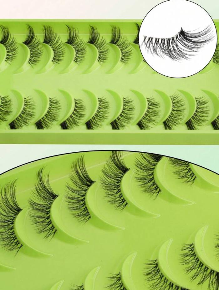 End Lashes - 10pcs | رموش صنايعة لنهاية العين - 10 قطع