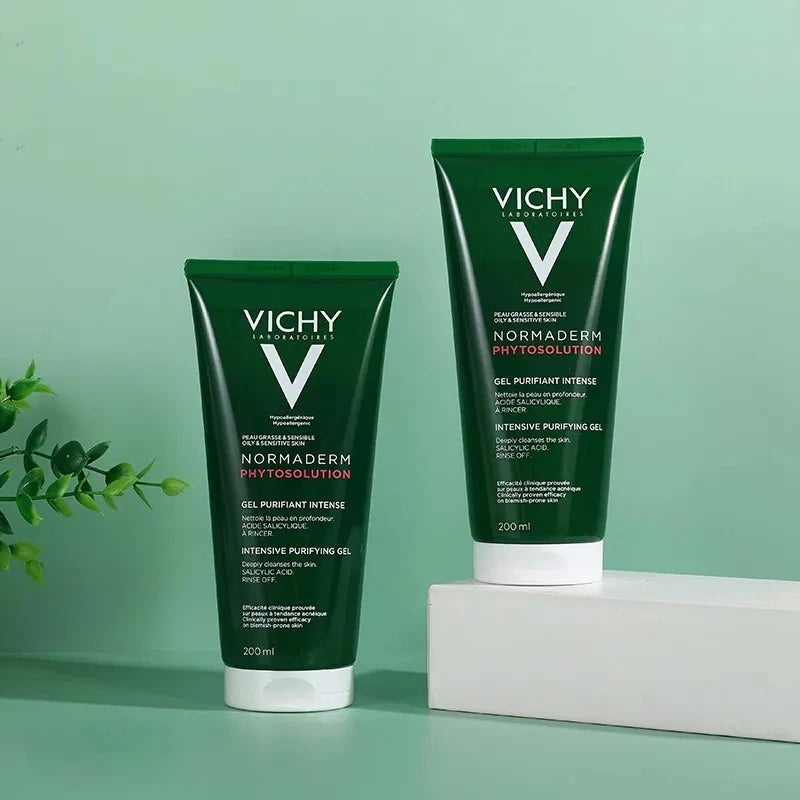 VICHY Normaderm Phytoaction Daily Deep Cleansing Gel - 200ml | فيشي غسول جيل للبشرة الدهنية بالسالسيليك أسيد - 200 مل