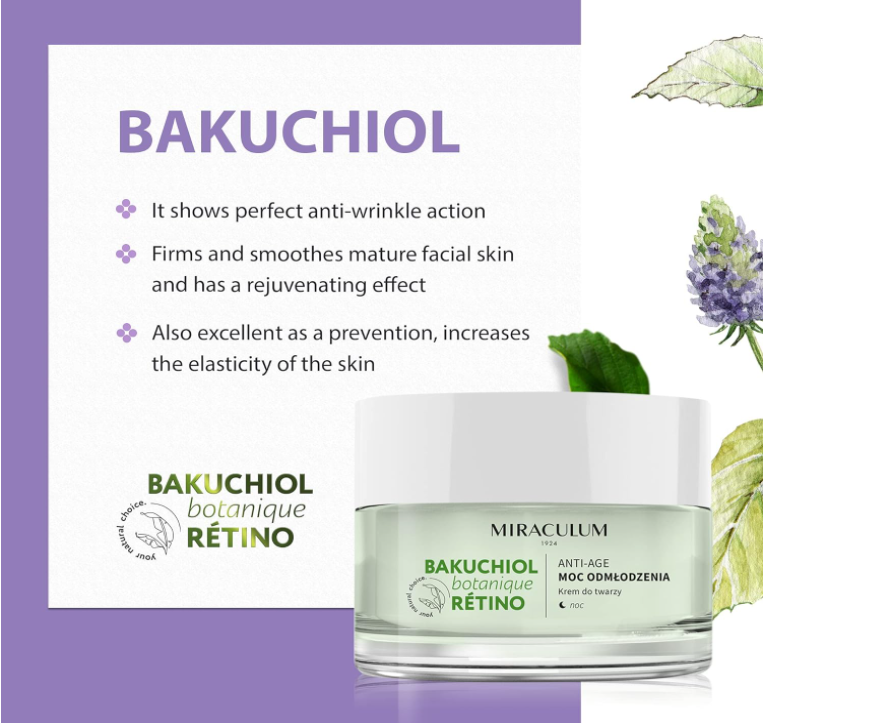 Bakuchiol Anti-Age Rejuvenating Night Cream - 50ml | كريم ليلي للتجاعيد - 50 مل