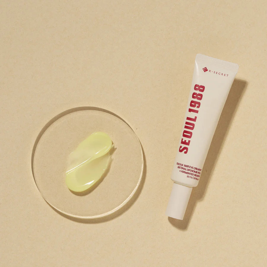 K - SECRET Seoul 1988 Eye Cream : Retinal Liposome 4% + Fermented Bean - 30ml | ك سيكريت سيول كريم العين بالريتينال - 30 مل