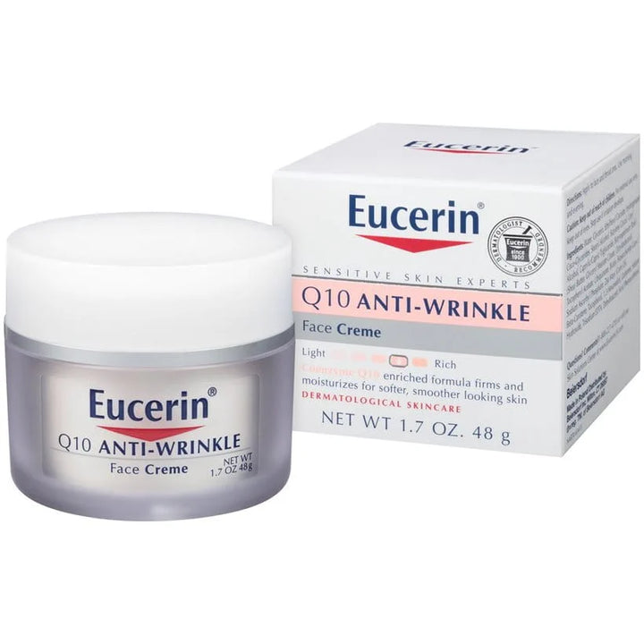 Eucerine Q10 Anti-Wrinkle Sensitive Skin Creme - 48g | يوسيرين كريم لعلاج التجاعيد للبشرة الحساسة - 48 غرام