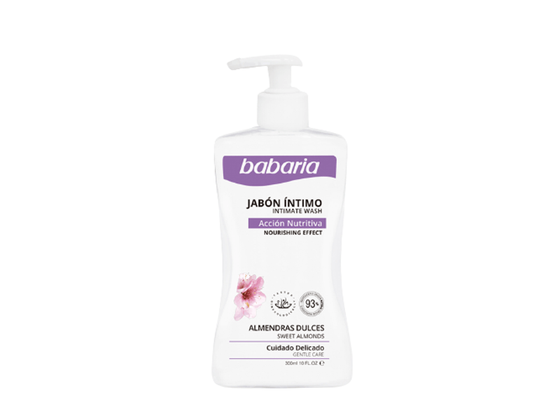 BABARIA sweet almond intimate soap - 300ml | باباريا غسول نسائي باللوز الحلو - 300 مل