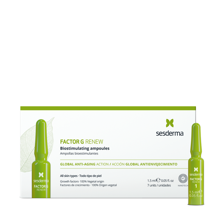 Sesderma FACTOR G RENEW Bio-stimulating Ampoules. - 7pcs - 2ml | سيسديرما امبولات لتجديد البشرة - ٧ قطع - ٢ مل