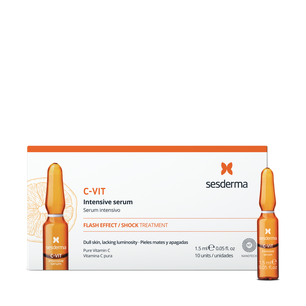 Sesderma C-VIT Intensive Serum Intensivo Flash Effect - 1.5mlx10units | سيسديرما امبولات فيتامين سي - ١.٥ مل x ١٠