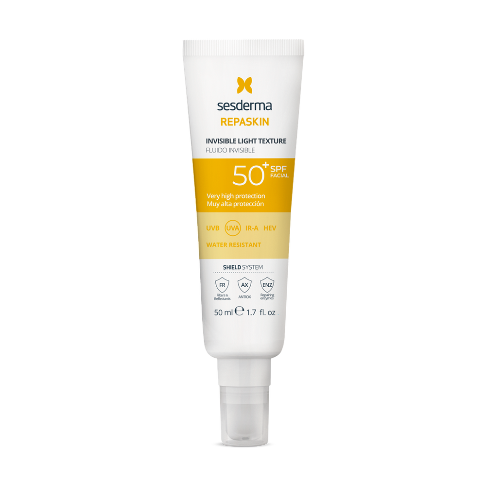 Sesderma Repaskin Invisible Light Texture  50SPF - 50ml | سيسديرما واقي شمسي سائل spf50+ - 50 مل