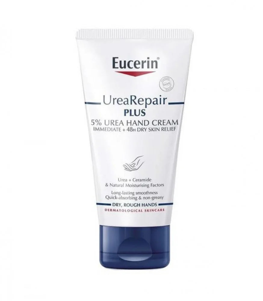 Eucerin UreaRepair PLUS 5% Urea Hand Cream - 75 ml| يوسيرين  كريم اليدين يوريا 5% بلس-75 مل
