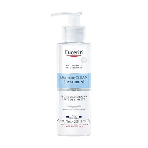 Eucerin Dermatoclean Leche Limpiadora - 200ml  |  يوسيرين مزيل مكياج للبشرة الجافة و الحساسة -  200 مل