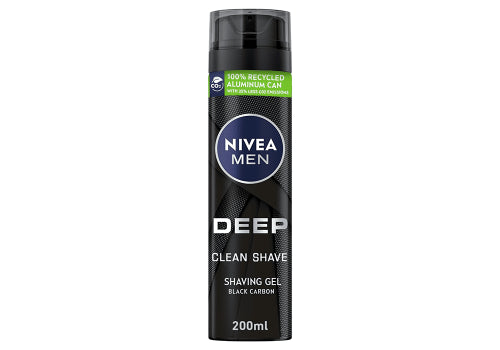 NIVEA Deep Clean Shave Shaving Gel - 200ml | نيفيا جل حلاقة بتنظيف عميق - 200 مل