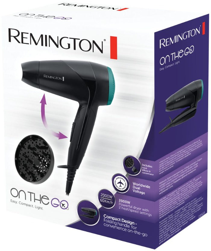 REMINGTON On The Go Compact Dryer 2000W D1500 | ريمنجتون مجفف شعر