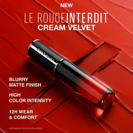 Givenchy Le Rouge Interdit Cream Velvet - 6,5ml | جيفنشي احمر شفاه - 6,5 مل