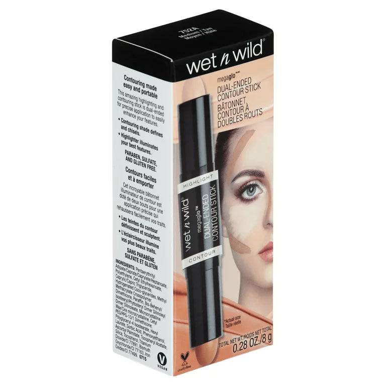 wet n wild MegaGlo Dual-Ended Contour Stick | ويت ان وايلد قلم كونتور و اضاءة ثنائي