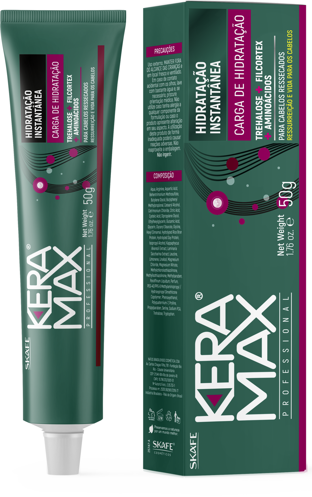 SKAFE Kera Max Hydration Load Instant Hydration - 80g | سكاف كريم معالج للشعر لترطيب عميق - 80 غرام