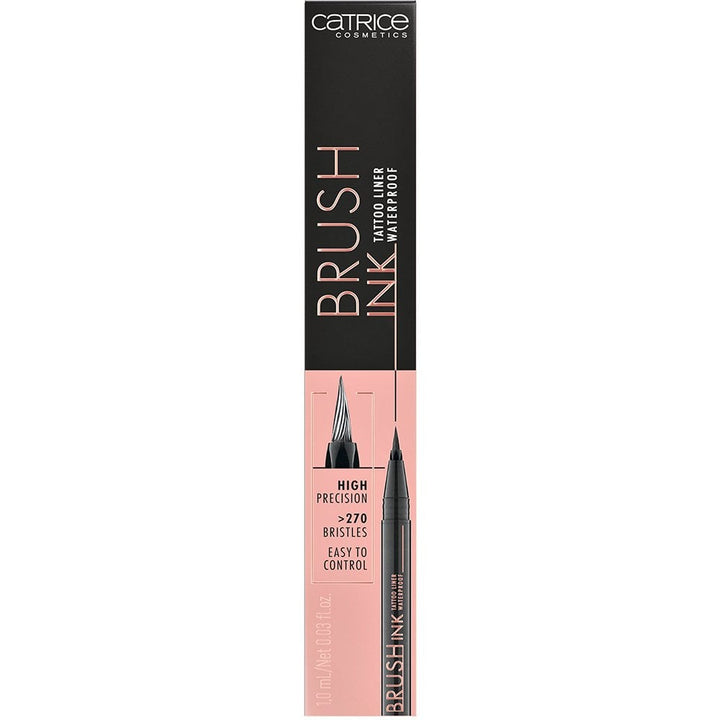 Catrice Brush Ink Tattoo Liner Waterproof No. 010 | كاتريس فرشاة حبر تاتو لاينر ضد الماء - رقم 010