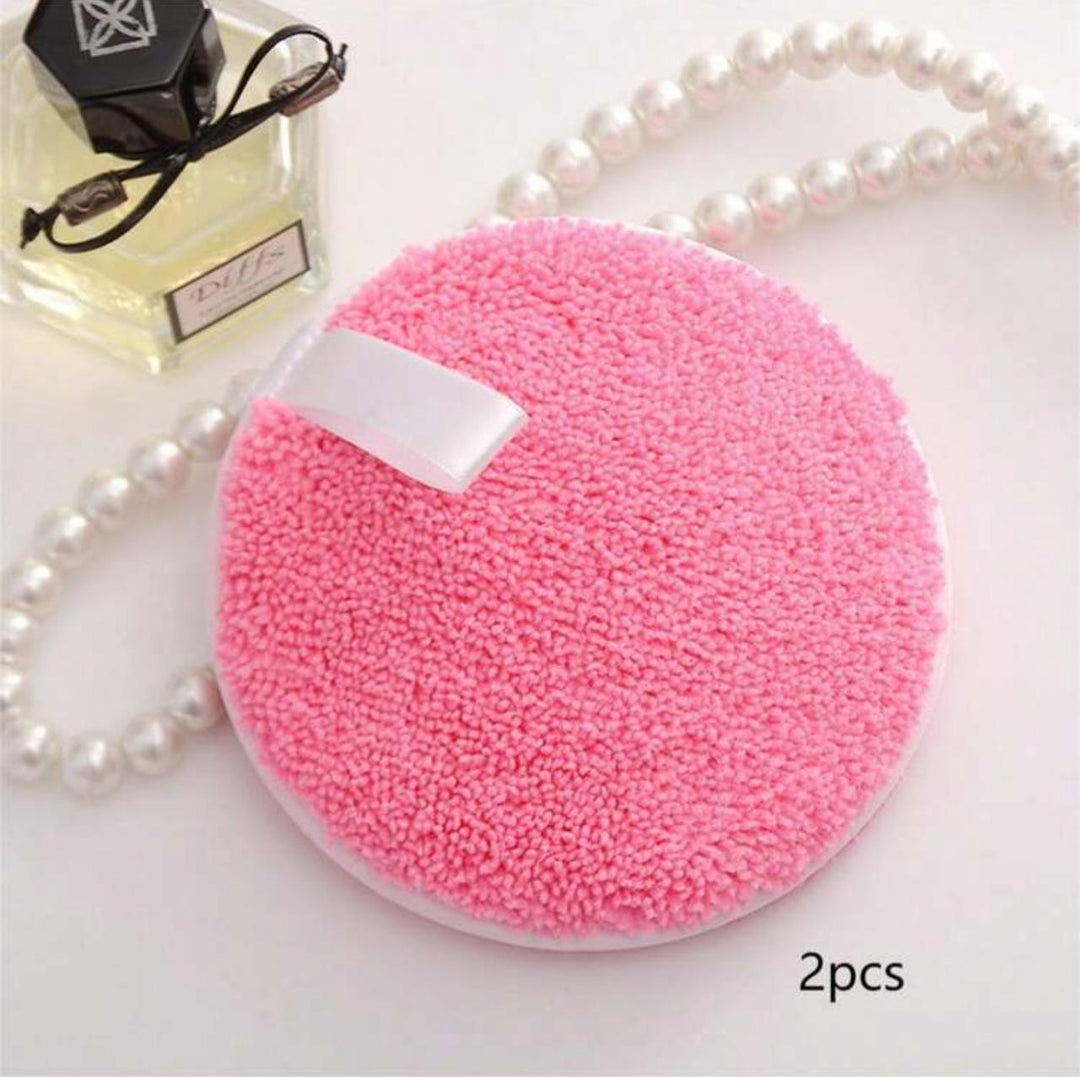 Tools & Cases 2 Pc Of Microfiber Makeup Remover Pads |قطعتان من وسادات إزالة المكياج المصنوعة من الألياف الدقيقة