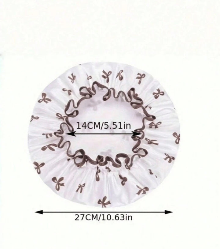 Double-Layer Waterproof Bath Cap _ 1pcs | غطاء استحمام مقاوم للماء ذو طبقتين - قطعة واحدة