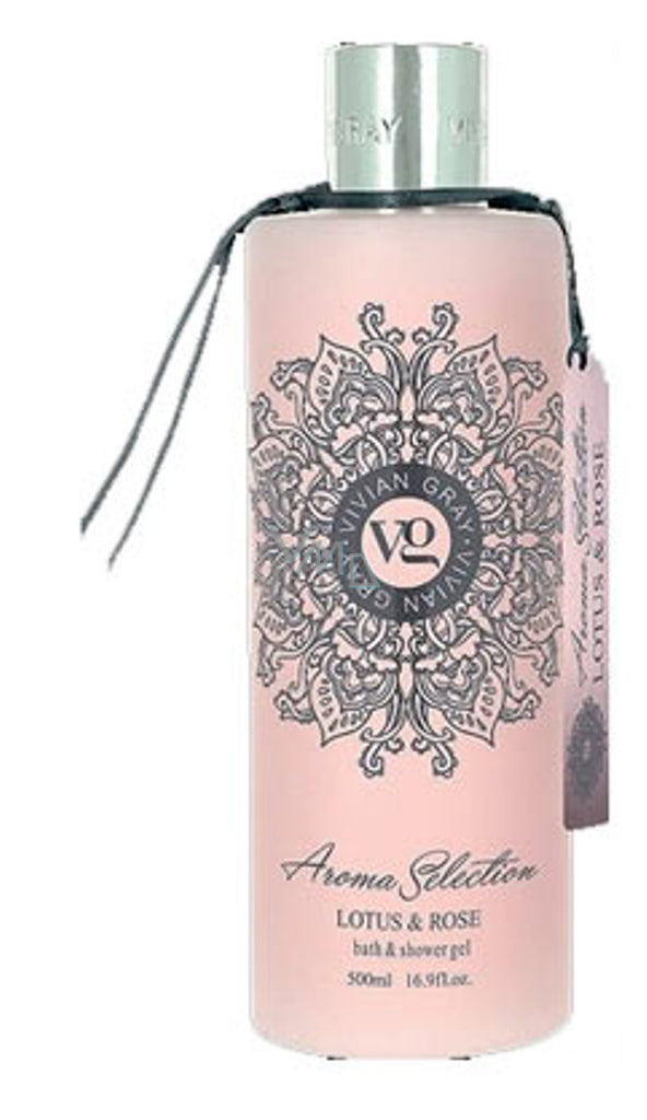 Vivian Gray Aroma Selection Lotus & Rose luxury cream shower gel - 500ml | فيفيان كري جل استحمام برائحة الورد - 500 مل