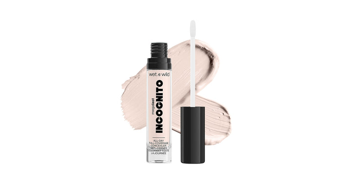 wet n wild MEGA LAST INCOGNITO ALL-DAY FULL COVERAGE CONCEALER - 5.5ml | ويت ان وايلد كونسيلر بتغطية عالية يدوم طوال اليوم - 5.5 مل