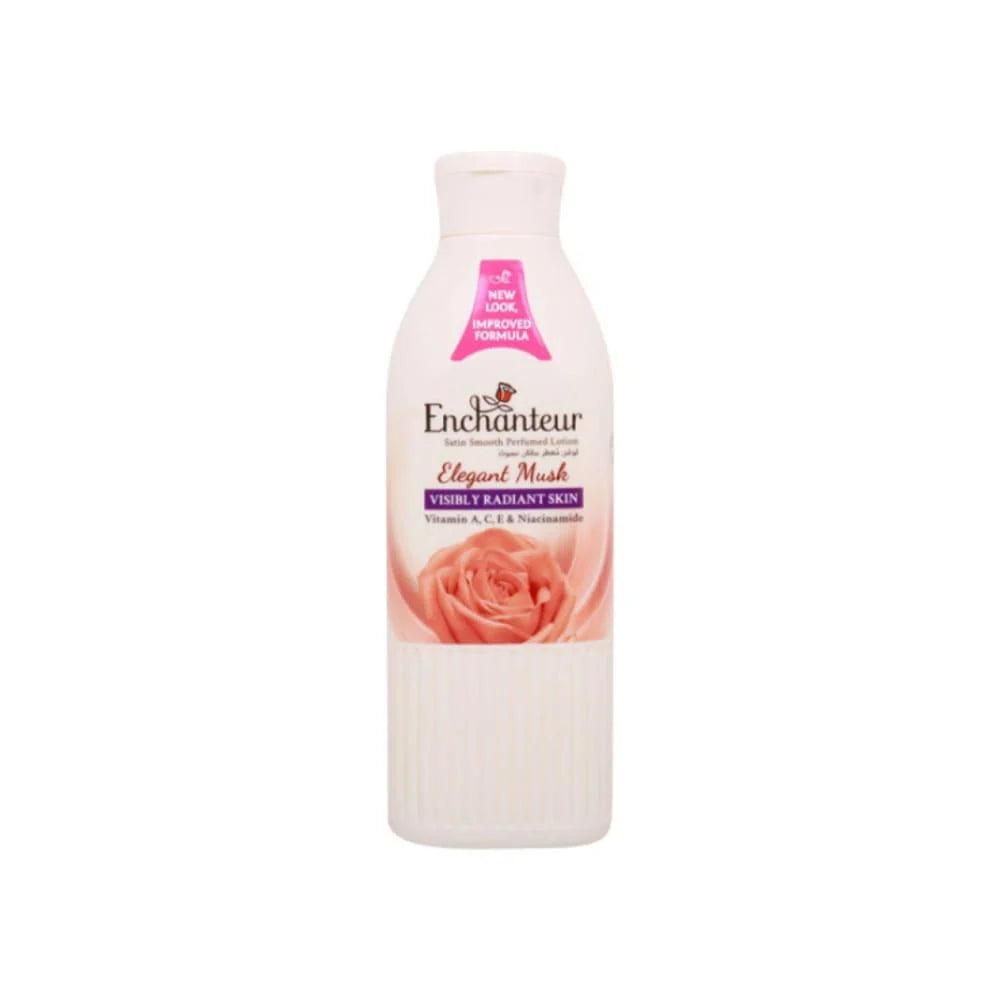 Enchanteur Lotion Visibly Radiant Skin Elegant Musk - 250ml| انشانتر لوشن للجسم برائحة المسك -250 مل