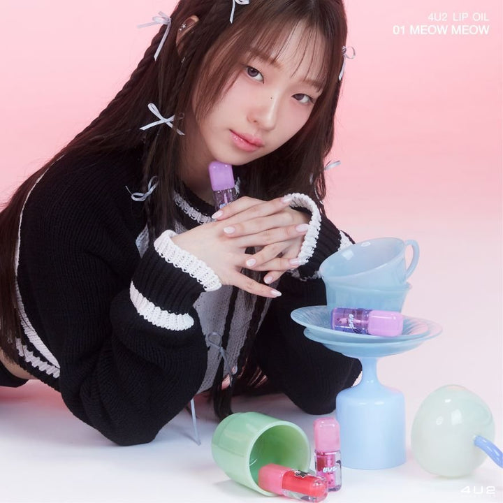 4U2 LIP OIL - 3.8ml| فور يو تو زيت للشفاه -3.8 غرام