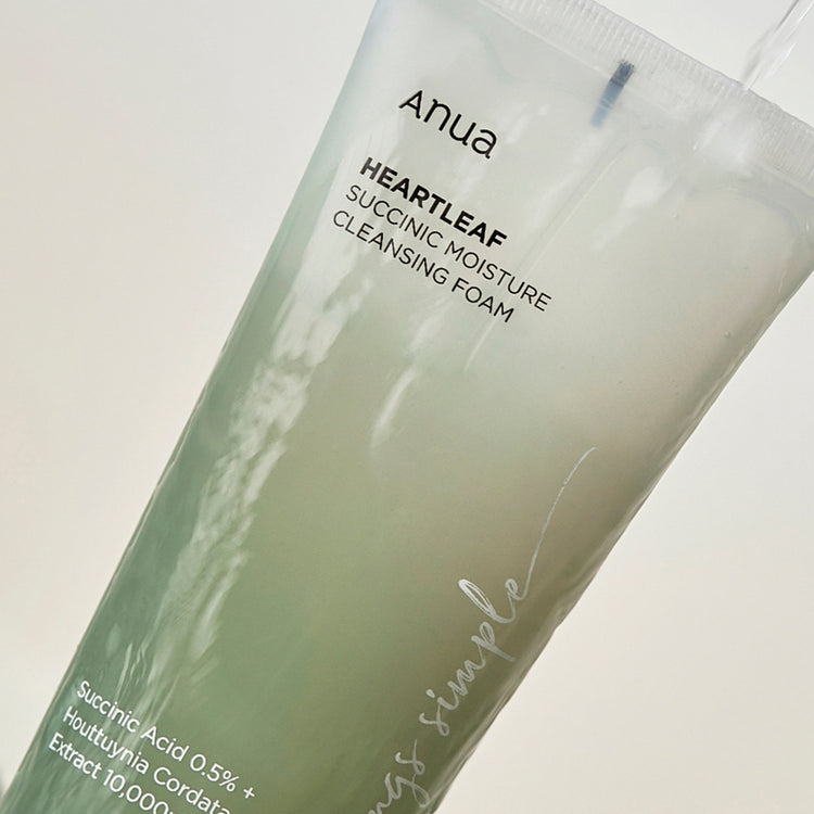 Heartleaf Succinic Acid Moisture Cleansing Foam - 150ml | أنوا غسول رغوي للوجه سكسينيك اسيد - 150 مل