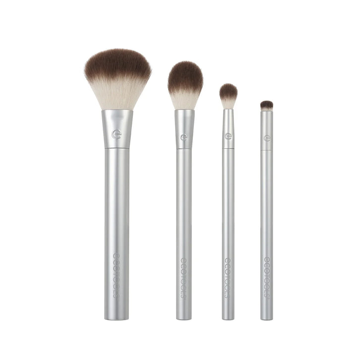 Precious Metals Cheek+Eye Highlight Set 4pcs | مجموعة فرش مكياج - 4 قطع