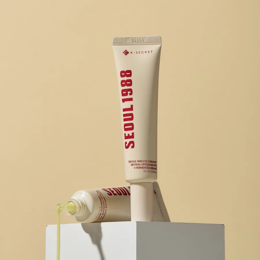 K - SECRET Seoul 1988 Eye Cream : Retinal Liposome 4% + Fermented Bean - 30ml | ك سيكريت سيول كريم العين بالريتينال - 30 مل