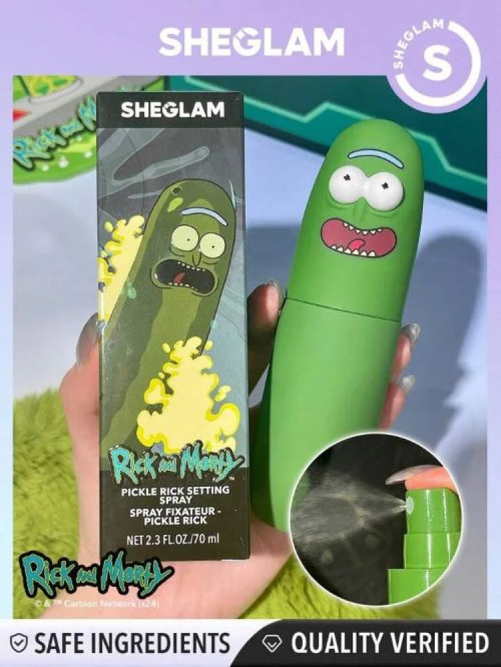 SHEGLAM Rick And Morty Pickle Rick Setting Spray - 70ml | شيكلام خاخ تثبيت المكياج - 70 مل