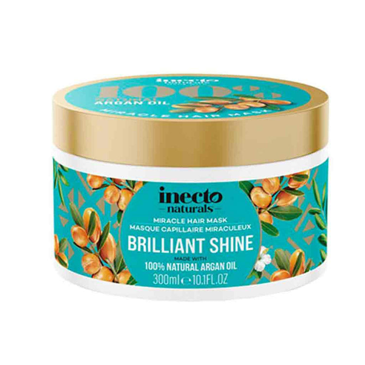 inecto natural Miracle Hair Mask Argan Oil - 300ml | إنكتو ماسك الشعر بزيت الأرغان - 300 مل