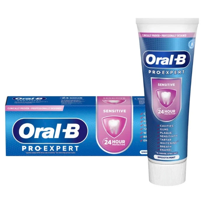 Oral-B Pro-Expert Sensitive 24h - 75 ml | اورل بي معجون أسنان لحماية الأسنان الحساسة - 75 مل